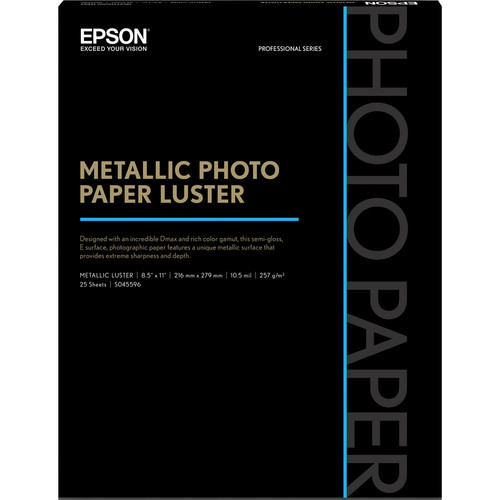 Epson Metallic Photo Paper Luster - 17x22" 25 Sheets