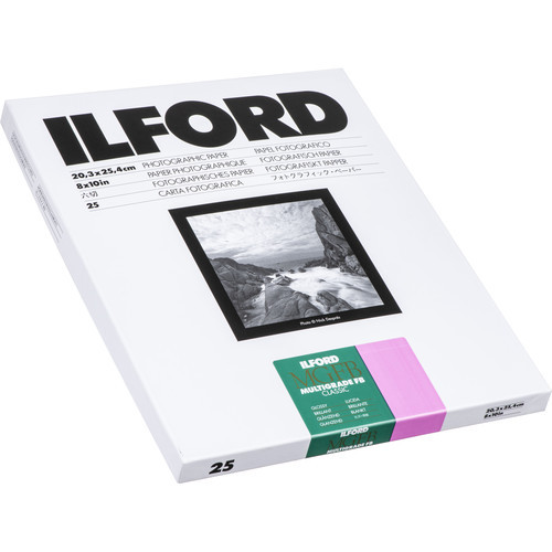 Ilford MGFB1K Multigrade Classic Glossy 8x10 - 25 sheets
