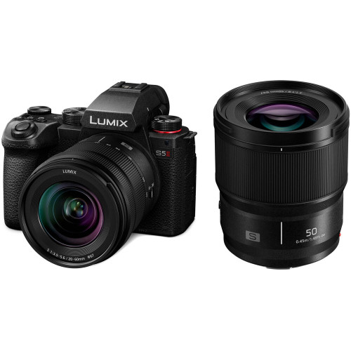 Panasonic Lumix S5 II Mirrorless Camera Body with 20-60mm and 50mm Lenses Kit