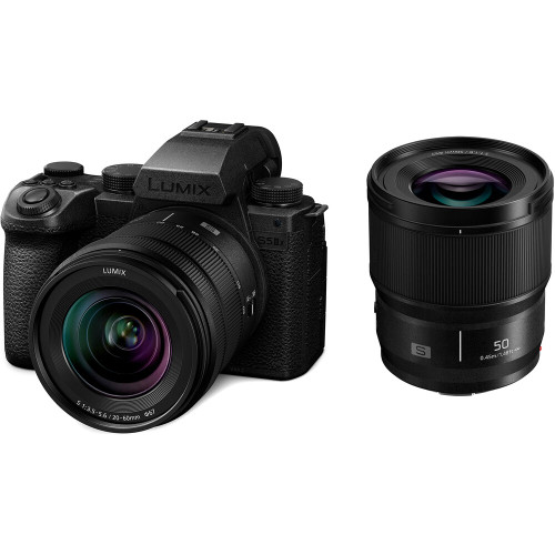 Panasonic Lumix S5 IIX Mirrorless Camera Body with 20-60mm and 50mm Lenses Kit