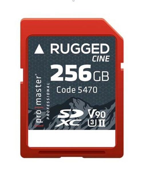 ProMaster Rugged Cine SDXC UHS-II Memory Card - 256GB ProMaster Rugged Cine SDXC UHS-II Memory Card - 256GB