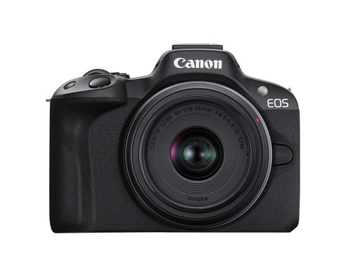 Canon EOS R50 With RF-S 18-45 f/4.5-6.3 Lens - Black 