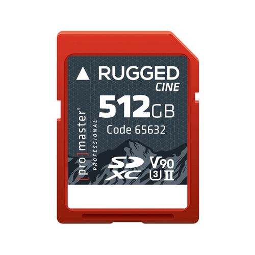 Promaster Rugged Cine SDXC 512gb UHS-II v90 Promaster Rugged Cine SDXC 512gb UHS-II v90